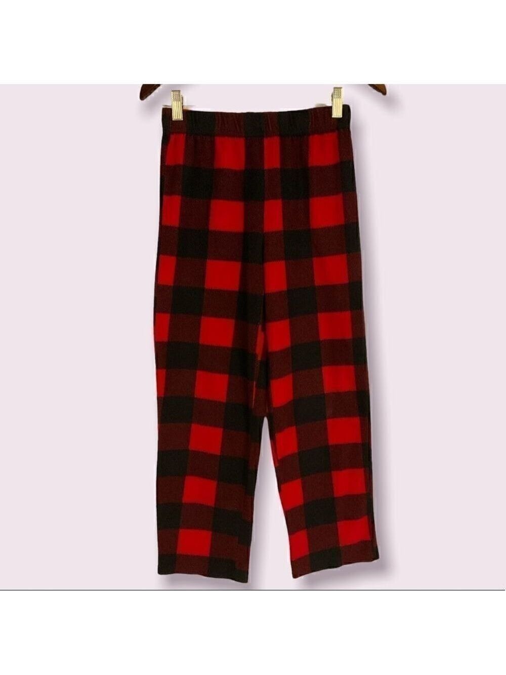Arizona Jeans Boys Plaid Fleece Pants Medium 10 12